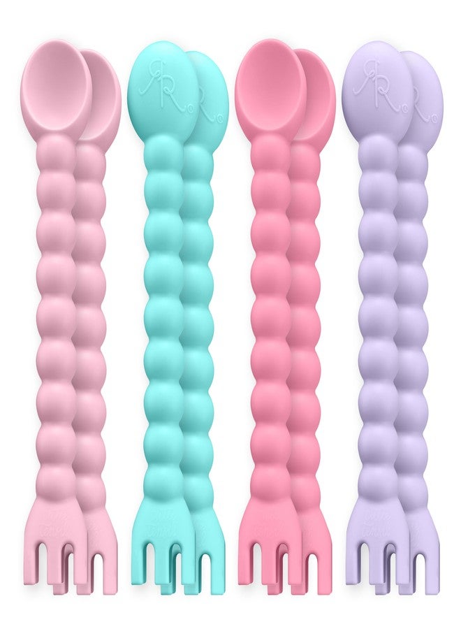 Ryan & Rose Cutie Tensils Baby Spoon and Fork (Cupcake, 8 Pack) - Image 1